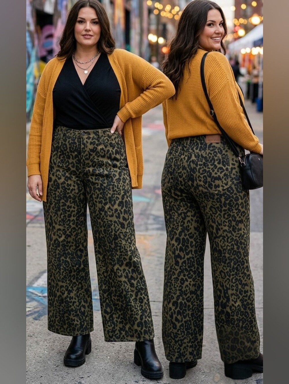 Retro Leopard Denim